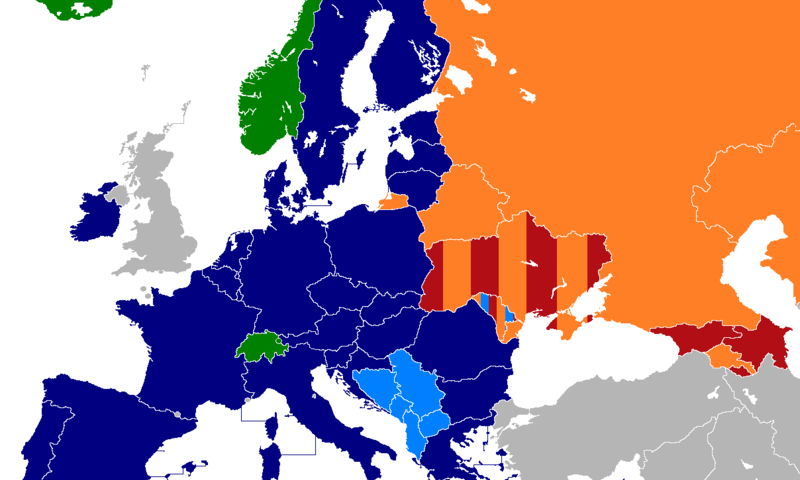 Области на слободна трговија во Европа